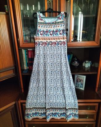 vestito in maglina fantasia floreale taglia M 
