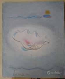 Lama Enrico olio su tela