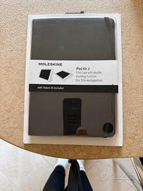 Moleskine porta IPad Air 2 nuovo in pelle nero