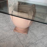 Tavolo da salone in vetro