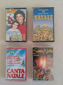 Quattro cassette canzoni di Natale