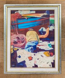 Quadro dipinto a olio su tela firmato F. Vastano