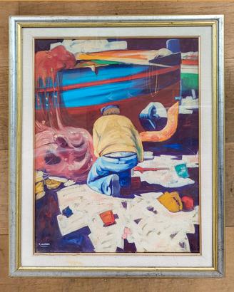 Quadro dipinto a olio su tela firmato F. Vastano