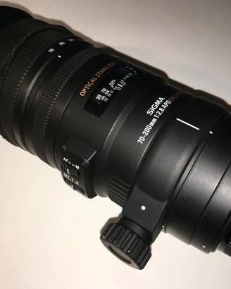 Obiettivo SIGMA 70-200 mm f2.8 per Sony A-mount
