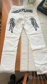 Jeans Angel&Devil bianco