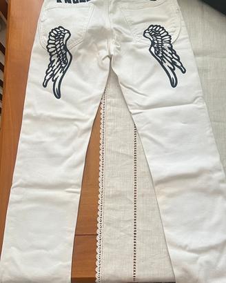 Jeans Angel&Devil bianco