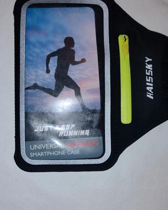 Fascia porta smartphone running da braccio Haissky