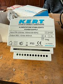 Alimentatore stabilizzato KERT AT600DIN