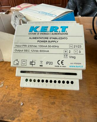 Alimentatore stabilizzato KERT AT600DIN
