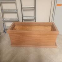 vaso rettangolare grande in plastica