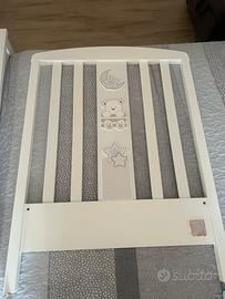 Lettino Ital Baby Bianco/Tortora