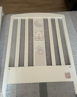Lettino Ital Baby Bianco/Tortora