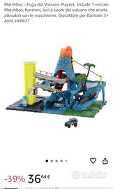 Matchbox playset vulcano