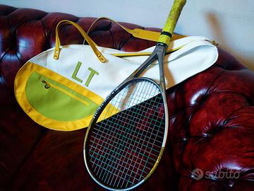 Borsa tennis vera pelle artigianale nuovo 