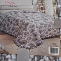 Trapuntina matrimoniale primavera estate  grigio 