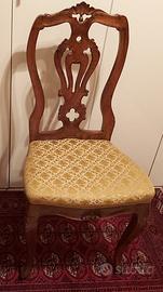 4 sedie veneziane in noce