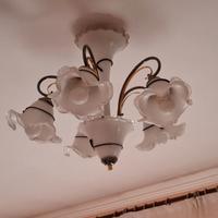 Lampadario e 2 lampade per comodino