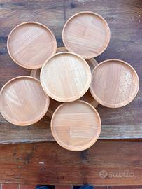 Centrotavola girevole il legno massiccio