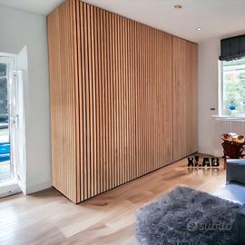 ARMADIO A LISTELLI ROVERE