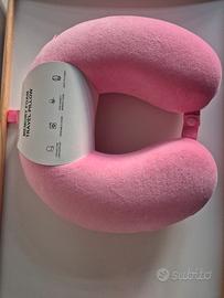 Cuscino da viaggio rosa nuovo