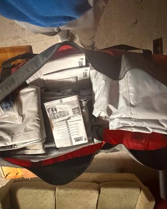 Privacy con tende per tendalino