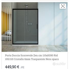 Porta doccia scorrevole Iperceramica Zen 110 nuova