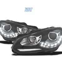 FARI VOLKSWAGEN VW GOLF 6 FONDO NERO DRL