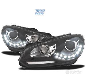 FARI VOLKSWAGEN VW GOLF 6 FONDO NERO DRL