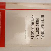libro International directory of psichologist