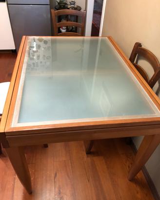 Tavolo Calligaris vetro allungabile