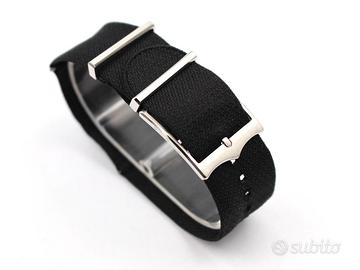Cinturino Tudor NATO Tessuto Nero 22mm Black Bay