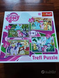 Puzzle Bimba My Little Pony Trefl 4 in 1 Completo