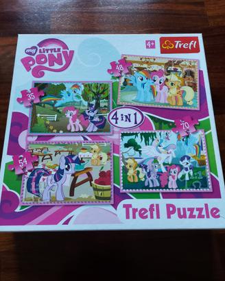 Puzzle Bimba My Little Pony Trefl 4 in 1 Completo