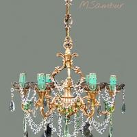 Lampadario con vetro rauch-topaz.