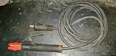 Pinza porta elettrodi con cavo e connettore