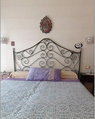 Testata letto matrimoniale ferro battuto