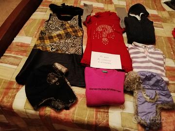 lotto 14pz vestiti 12 anni 1/2stag+invern. bimba