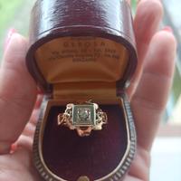 Anello antico in oro con diamante – Artigianato Ge
