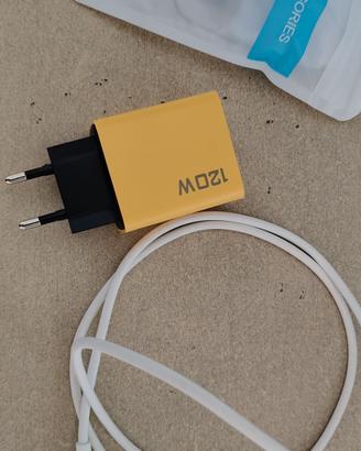 caricatore USB 120 w pd ricarica rapida 3.0