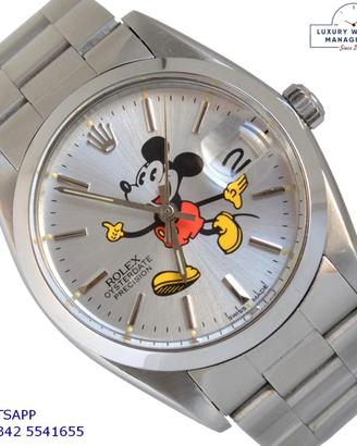 ROLEX Oysterdate 6694 with Mickey Mouse print dial
