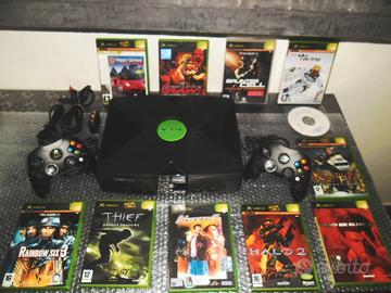 MICROSOFT XBOX CLASSIC  + 2 JOYSTICK E  GIOCHI