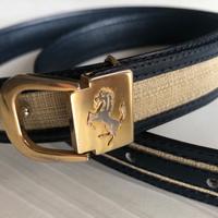 CINTURA VINTAGE - CAVALLINO TIPO " FERRARI - PELLE