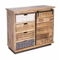 credenza tudor 90 cm 1 anta 4 cassetti