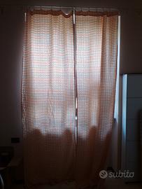 coppia di tende oscuranti albicocca e panna