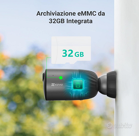 EZVIZ BC1C Telecamera WiFi Esterno Batteria 1080P