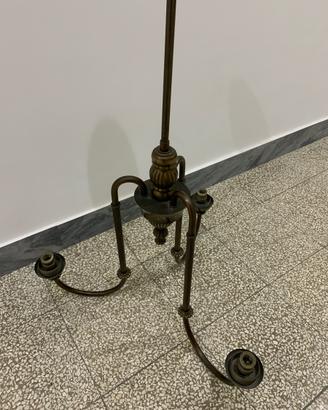 Lampadario in stile inglese anni 60 ottone brunito