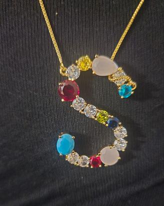 collana lettera S 