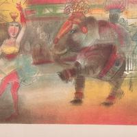 Litografia numerata  Blasco Mentor Serie “Circo”