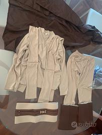 Costume carnevale da Jedi anni 8-9 completo
