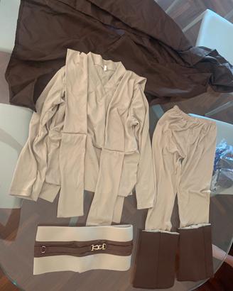 Costume carnevale da Jedi anni 8-9 completo